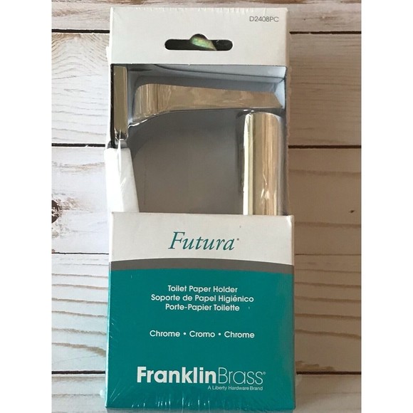 Franklin Brass Futura Chrome Silver Toilet Paper Holder D2408PC - Picture 1 of 4